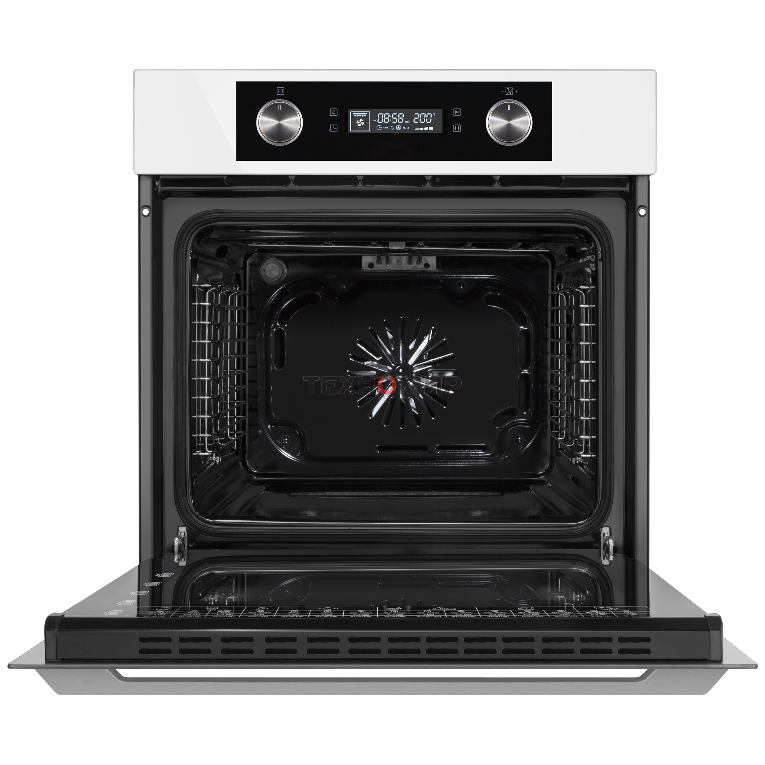 Шкаф духовой электрический Maunfeld AEOH60102W, 60л, дверца с 3 стеклами, белый