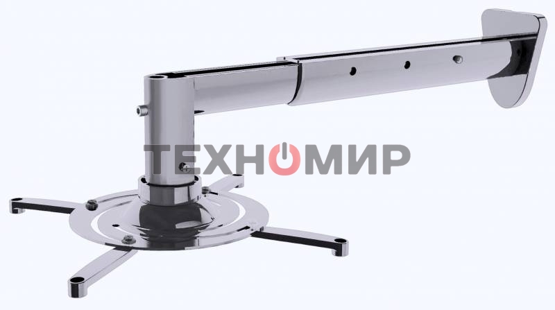 Кронштейн для проектора Cactus CS-VM-PR05BL-AL серебристый макс.10кг настенный и потолочный поворот и наклон