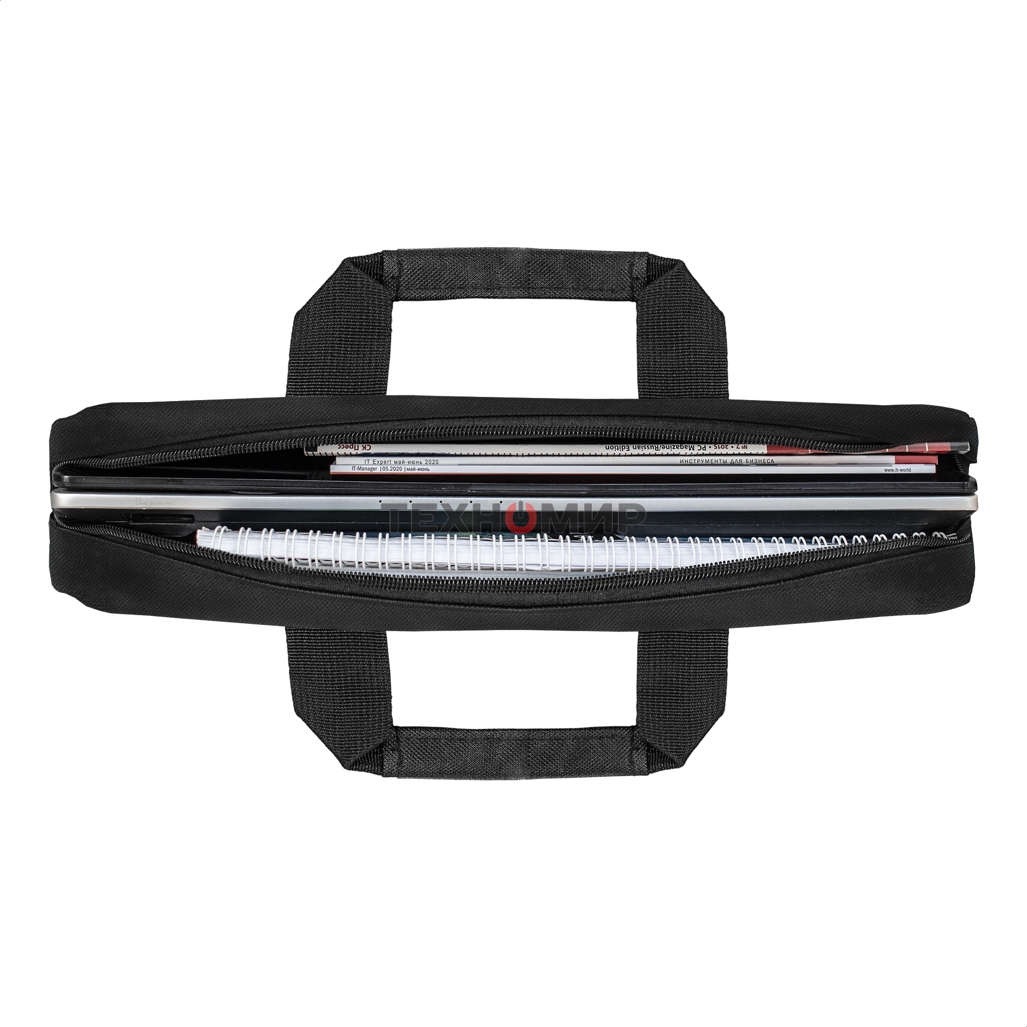 Сумка для ноутбука ExeGate Start S1518 Black, черная, полиэстер, для ноутбуков до 15.6