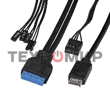 Компьютерный корпус Miditower ExeGate XP-332UC (ATX, без БП, 2хUSB 3.0/1хTypeC, аудио, черный)