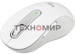 Мышь беспроводная Logitech Signature M650 L белый, 4000 dpi, радиоканал, Bluetooth, USB, кнопки - 5