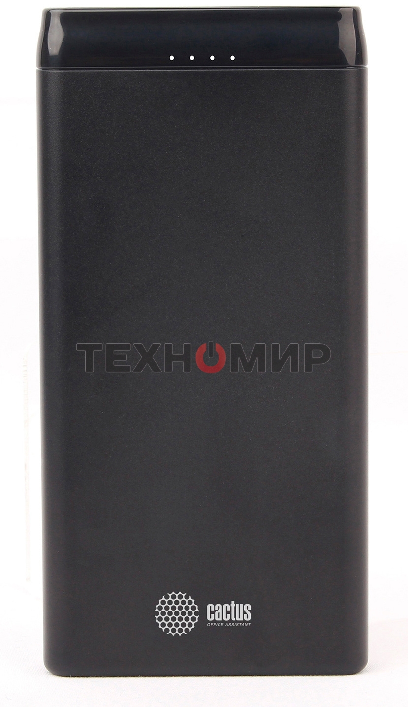 Портативный аккумулятор Cactus CS-PBFSFT-10000 Li-Pol 10000mAh 2.1A+2.1A черный 2xUSB