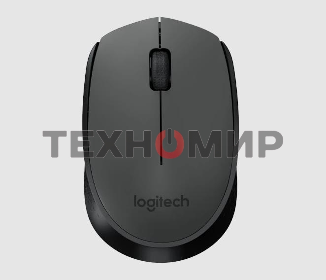 Мышь беспроводная Logitech M171 черный/серый, 1000 dpi, радиоканал, USB, кнопки - 3