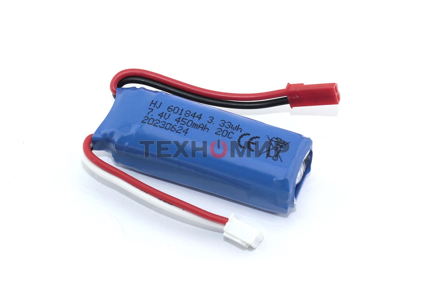Портативный аккумулятор Li-Pol 7.4v 601844 450mAh JST