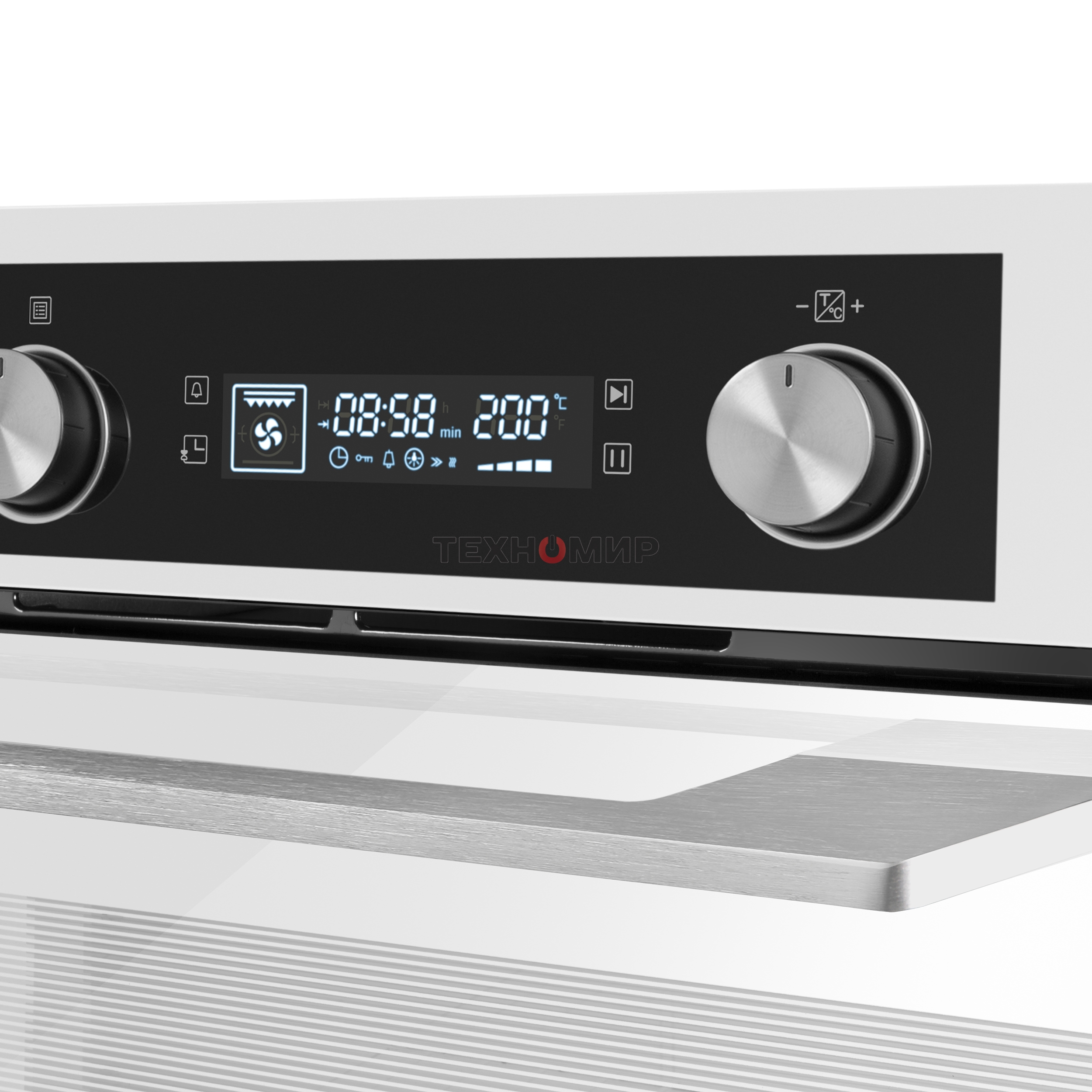 Шкаф духовой электрический Maunfeld AEOH60102W, 60л, дверца с 3 стеклами, белый