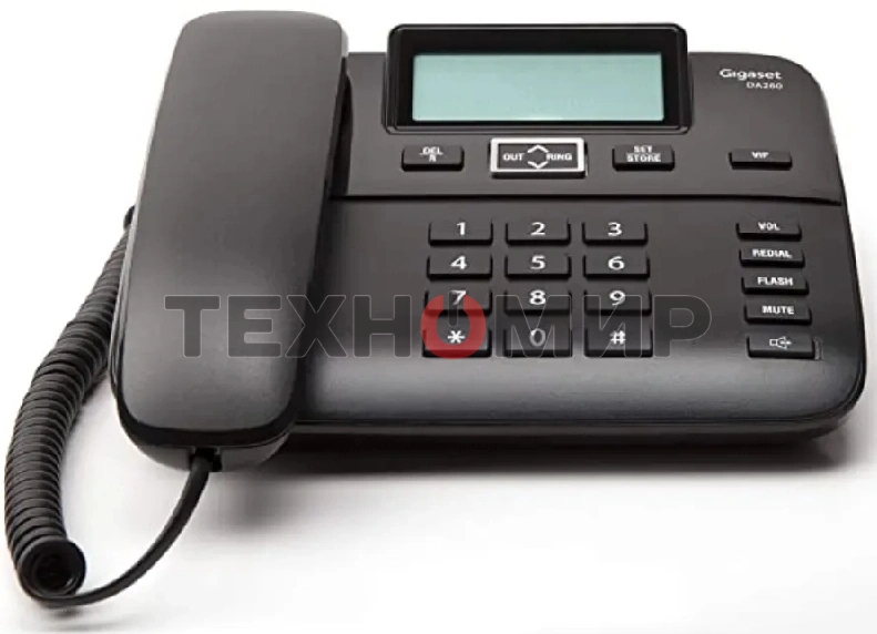 Телефон проводной Gigaset DA260 черный