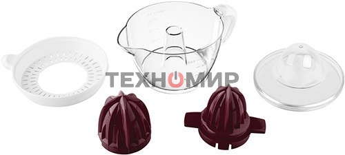 Соковыжималка цитрусовая Scarlett SC-JE50C06 25Вт рез.сок.:700мл. белый/коричневый