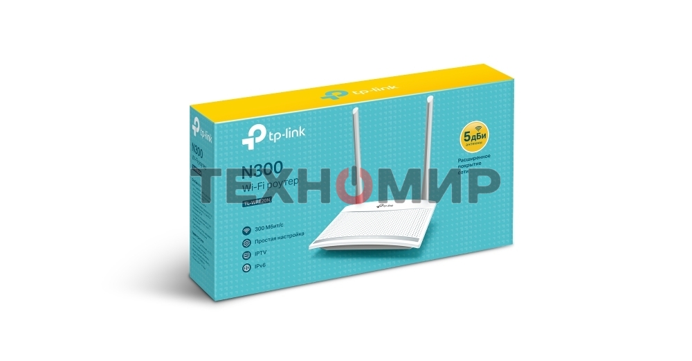 Роутер беспроводной TP-Link TL-WR820N N300 10/100BASE-TX белый