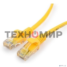 Патч-корд медный UTP Cablexpert PP10-0.25M/Y cat.5e, 0.25 м, литой, многожильный, желтый