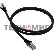 Патч-корд LANMASTER LSZH FTP cat.6, 1.0 м, черный