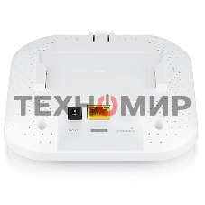 Гибридная точка доступа Zyxel NebulaFlex NWA50AX, WiFi 6, 802.11a/b/g/n/ac/ax (2,4 и 5 ГГц), MU-MIMO, антенны 2x2, до 575+1200 Мбит/с, 1xLAN GE, PoE, без поддержки Captive portal и WPA-Enterprise, защ