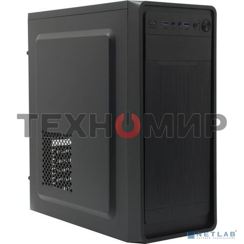 Компьютерный корпус Miditower ExeGate XP-332UC (ATX, без БП, 2хUSB 3.0/1хTypeC, аудио, черный)