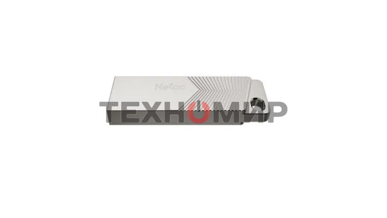 Флешка USB Netac UM1 (NT03UM1N-064G-32PN), 64Gb, USB 3.2, R/W 150/45, серебристый