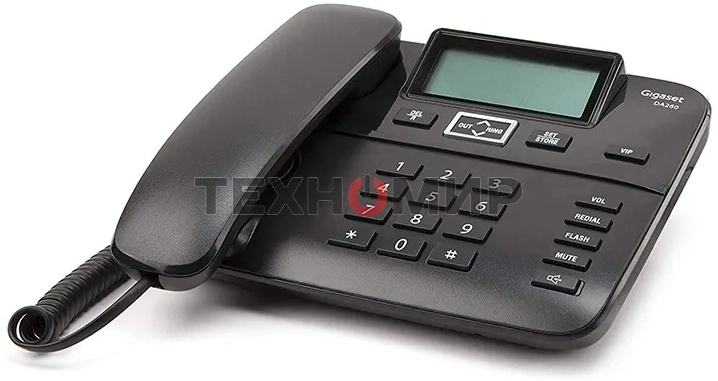 Телефон проводной Gigaset DA260 черный