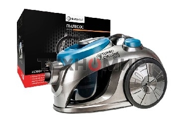 Пылесос Eurostek EVC-3011 серебристый/серый, 400/2200 Вт, уборка сухая, пылесборник контейнер 2.5 л