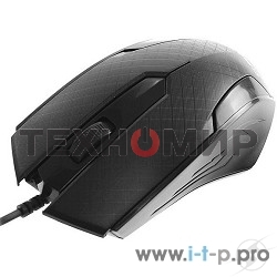 Мышь проводная Crown CMM-100 черный, 1000 dpi, USB, кнопки - 3