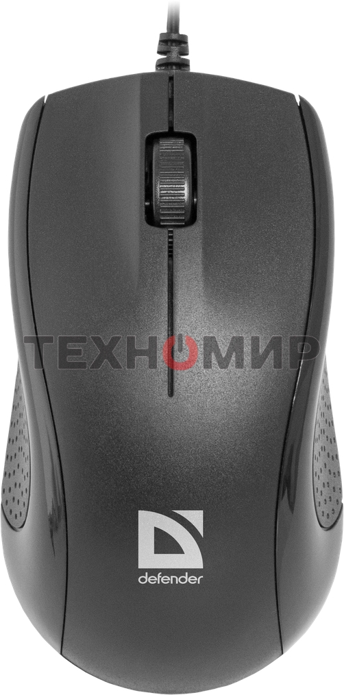 Мышь проводная Defender Optimum MB-160 черный, 1000 dpi, USB, кнопки - 3