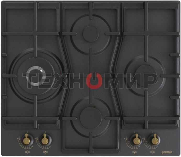 Газовая варочная панель Gorenje GW6D42CLB черный