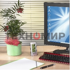 Часы с термометром Hama H-186357 серебристый/черный