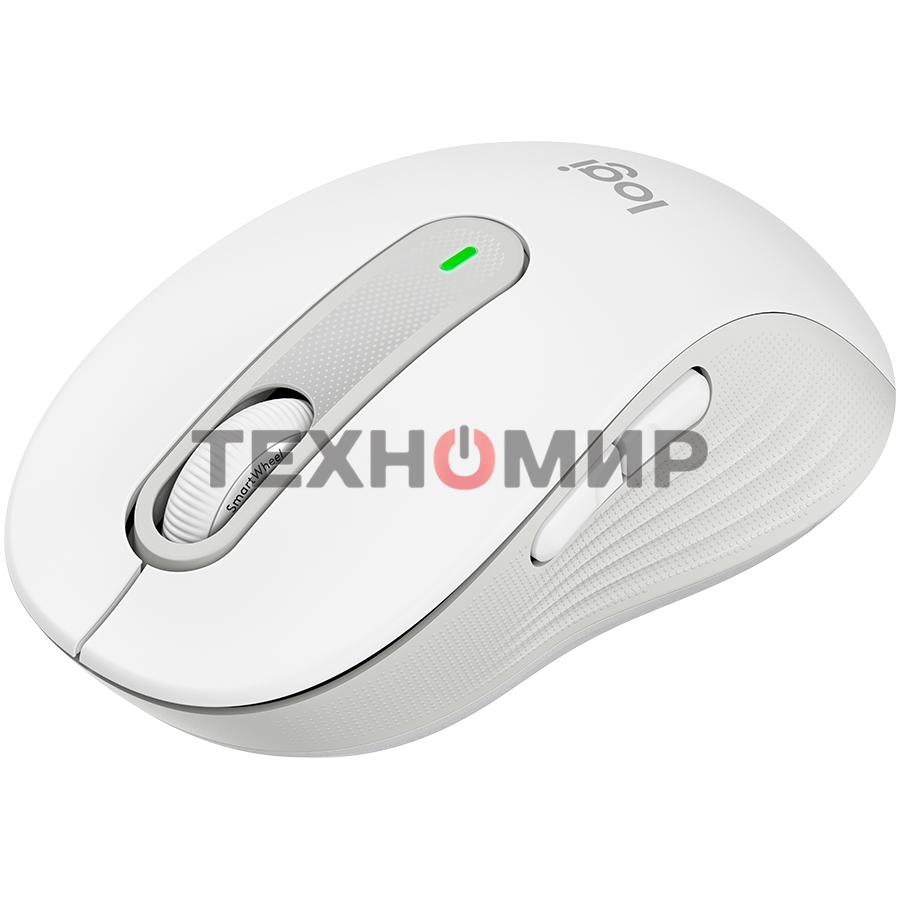 Мышь беспроводная Logitech Signature M650 белый, 4000 dpi, радиоканал, Bluetooth, USB, кнопки - 5
