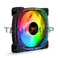 Вентилятор для корпуса ExeGate EX12025H6PSU-PWM.ARGb черный, 120 мм, 1200 об/мин, 33 дБ, 6 pin