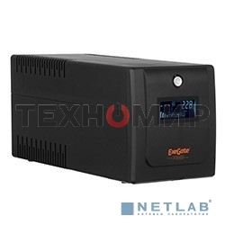 Источник бесперебойного питания ExeGate EP285531RUS SpecialPro Smart LLB-2200.LCD.AVR.EURO.RJ.USB 2200VA/1300W, LCD, AVR, 4 евророзетки, RJ45/11, USB, черный