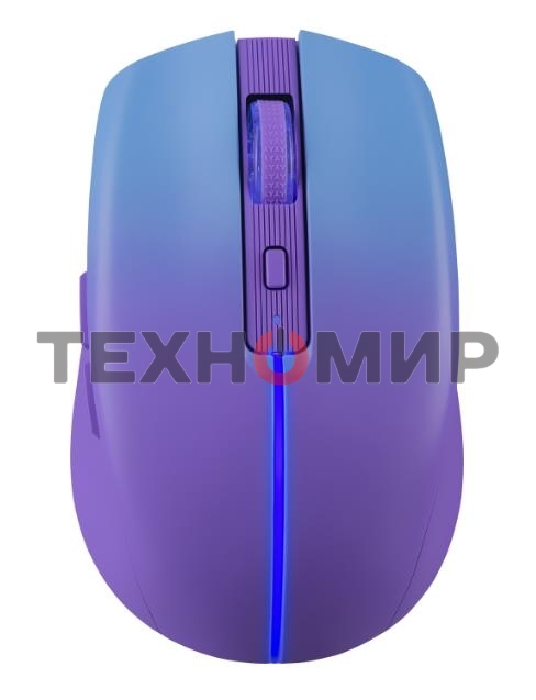 Мышь беспроводная Defender Mystery MM-301 фиолетовый, 1600 dpi, радиоканал, Bluetooth, USB, кнопки - 6