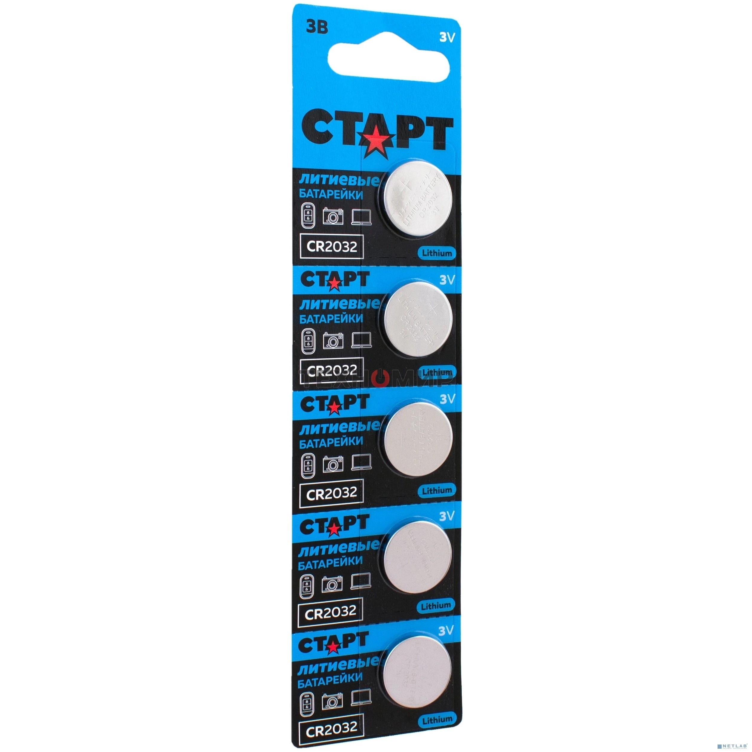 Батарейки СТАРТ CR2032 - BL5 100/2000 (5 шт)