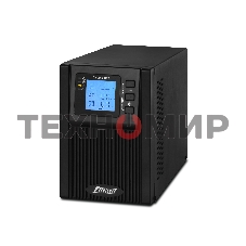 Источник бесперебойного питания PowerMan Online 1000 PLUS (1000ВА/800Вт, Online-Double conversion/LCD Display/USB/Software/RJ11/45,RS-232)