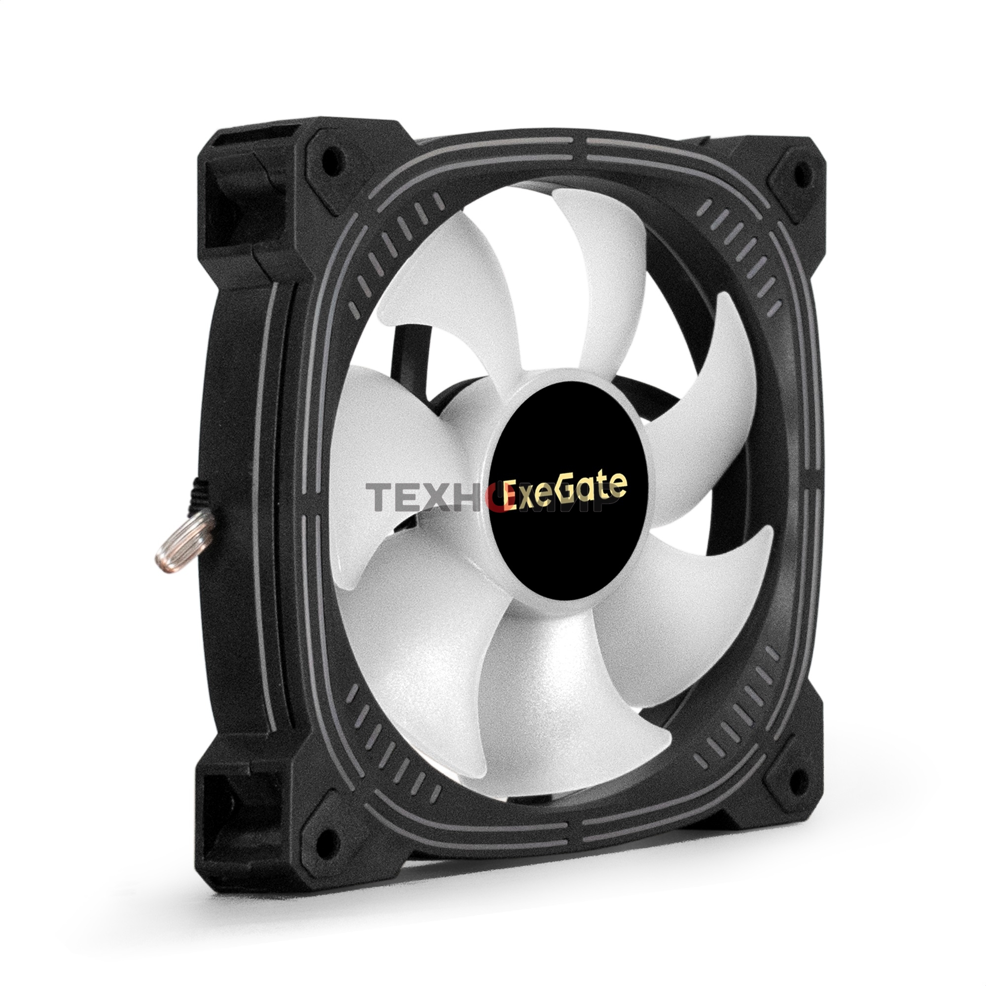 Вентилятор для корпуса ExeGate EX12025H6PSU-PWM.ARGb черный, 120 мм, 1200 об/мин, 33 дБ, 6 pin