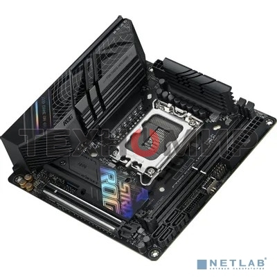 Материнская плата ASUS ROG STRIX B760-I GAMING WIFI, LGA 1700, Intel B760, 2xDDR5, 4xSATA, 2xM.2, 1xPCIe 5.0 x16, 1xHDMI, 1xDP, 1x 2.5Gb LAN, 3xUSB-A 2.0, 3xUSB-A 3.2 Gen 1, 1xUSB-C 3.2 Gen 1, 1xUSB-C 3.2 Gen 2x2, 5x3.5 мм, 7.1, Mini-ITX