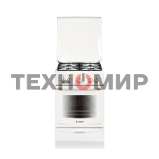 Плита газовая Gefest ПГ 5100-02 0185 белый, конфорок 4 шт, духовка 52 л, 50 см x 85 см x 58.5 см