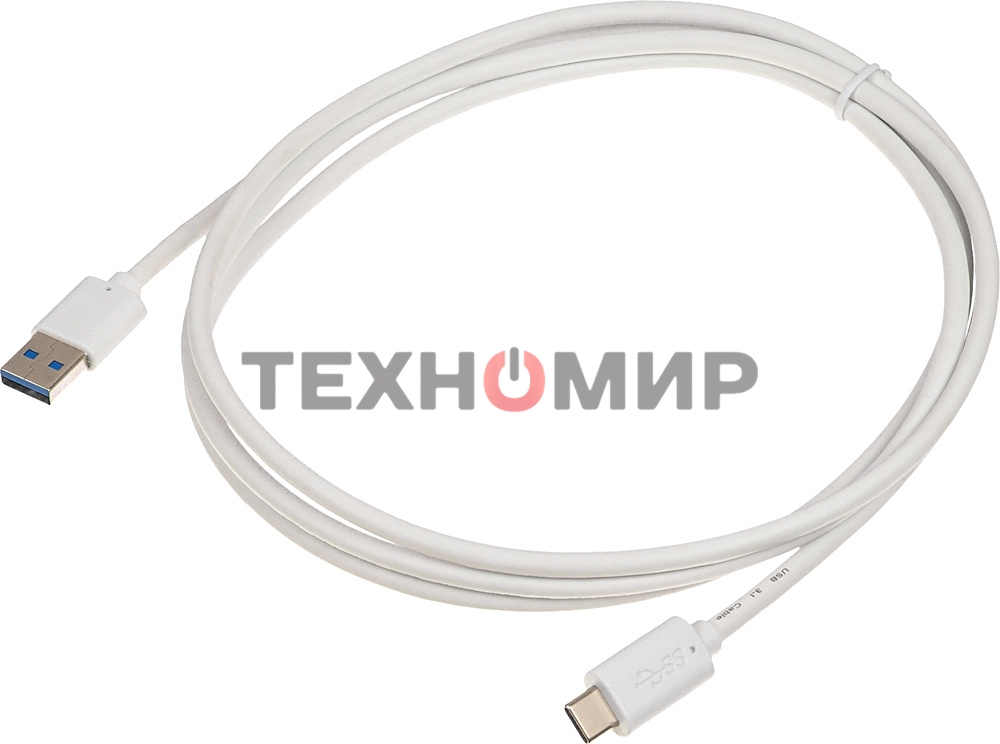 Кабель Buro BHP USB-TPC-1.8W USB 3.0 A(m) USB Type-C (m) 1.8м белый
