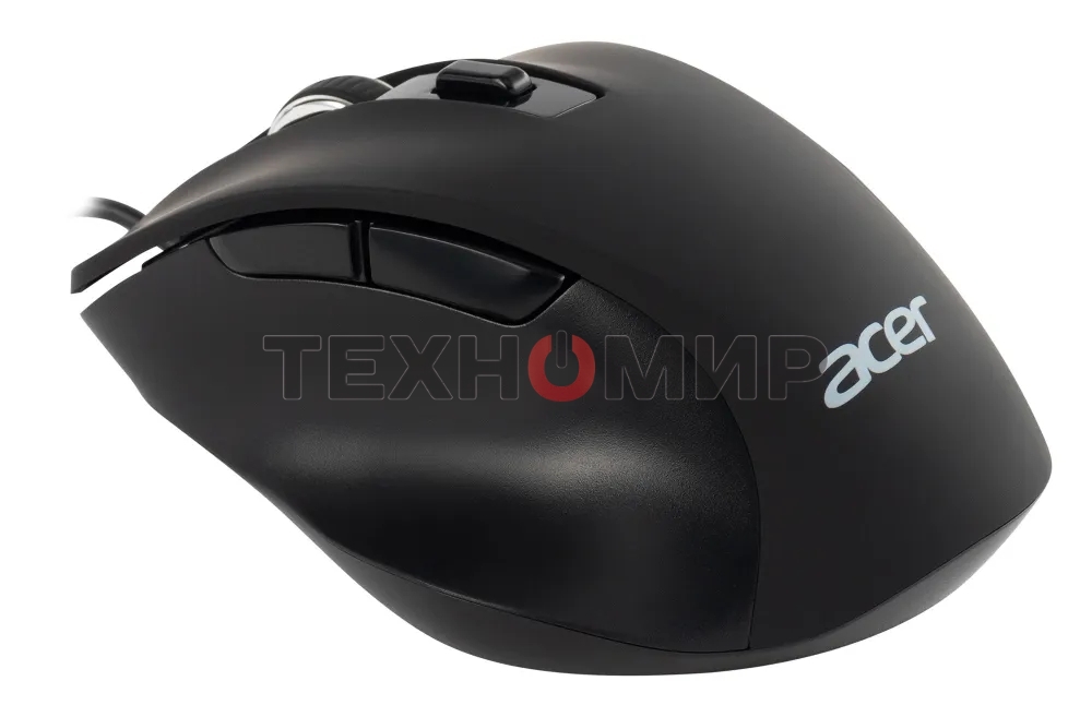 Мышь проводная Acer OMW120 черный, 2000 dpi, USB, кнопки - 6