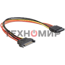 Удлинитель кабеля питания SATA Cablexpert CC-SATAMF-02, 15pin(M)/15pin(F), 50 см