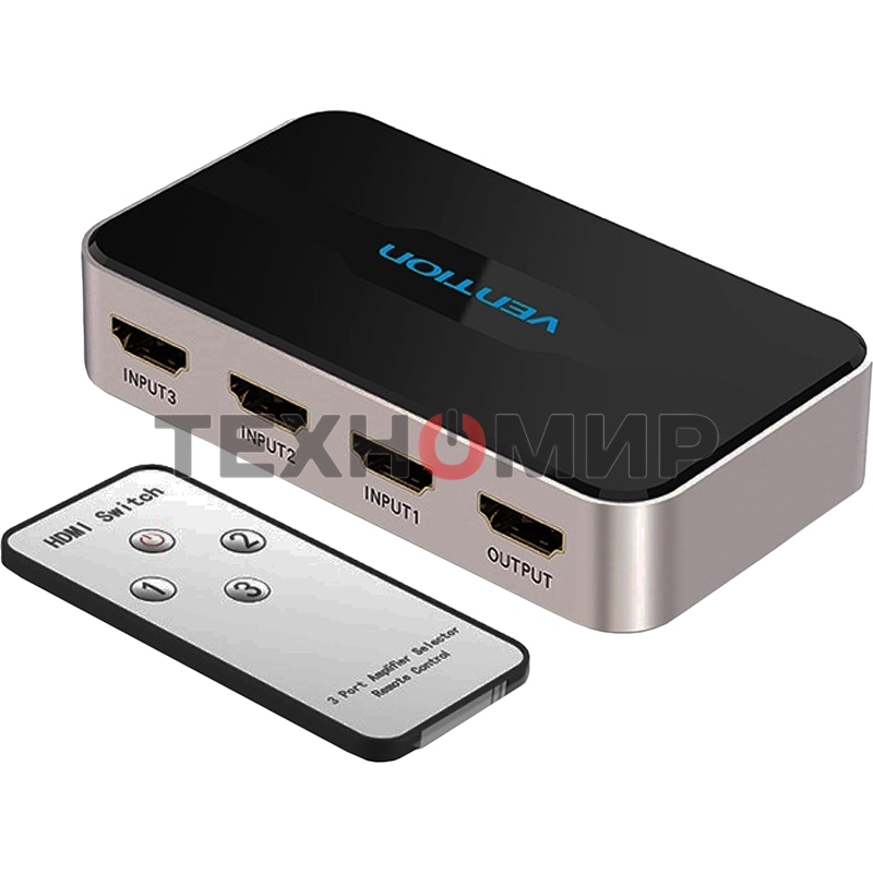 Переключатель (switch) 3x1 Vention HDMI v1.4 Переключатель (switch) 3x1 Vention HDMI v1.4