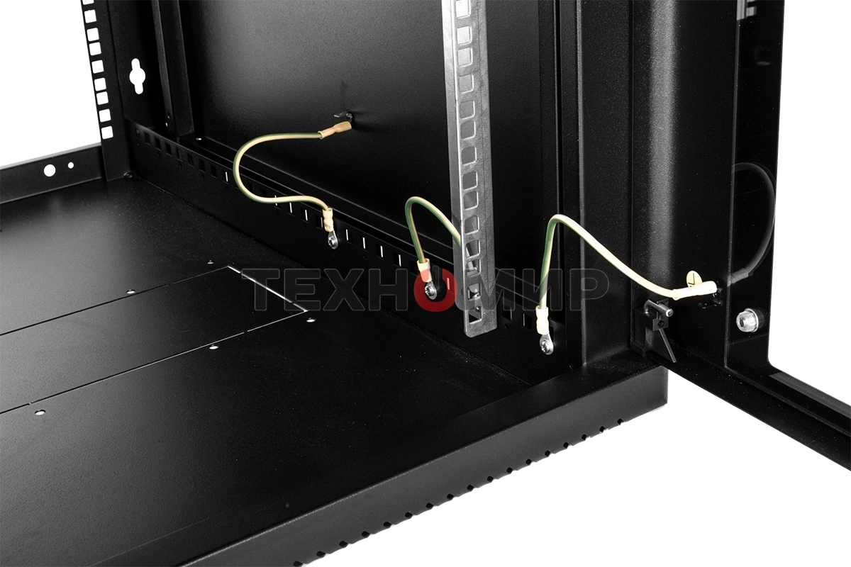 Шкаф ЦМО телекоммуникационный настенный сварной 12U (600 650) съемные стенки, дверь стекло, черный