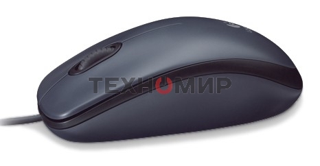 Мышь проводная Logitech M90 черный/серый, 1000 dpi, USB, кнопки - 3