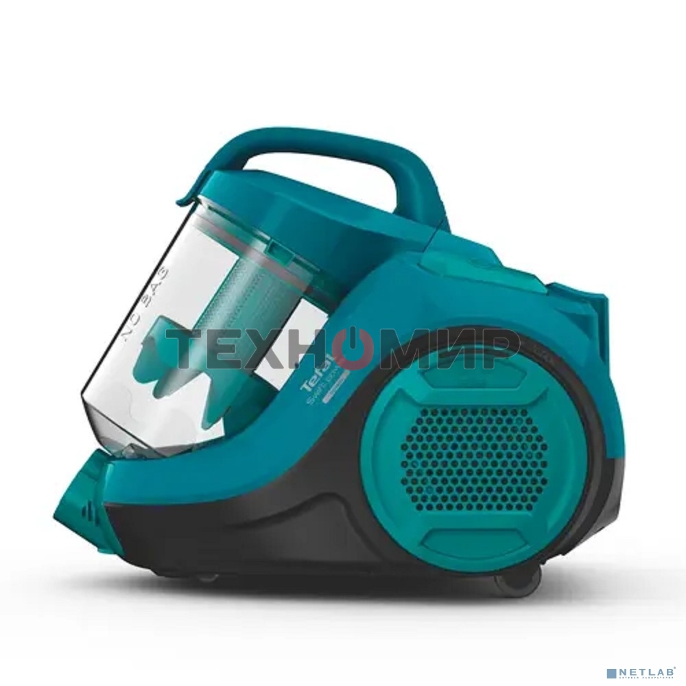 Пылесос Tefal TW2922EA бирюзовый/черный, 750/2100Вт, уборка сухая, пылесборник контейнер 1.5л