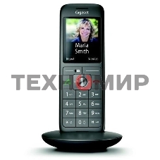 Дополнительная трубка Dect Gigaset CL660HX HSB RUS черный для CL660