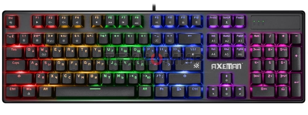 Клавиатура Defender Axeman GK-302 проводная, USB Type-A, чёрный