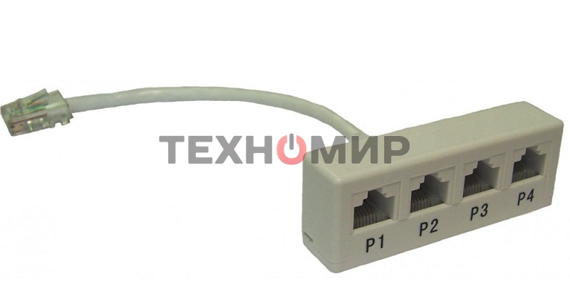 Y-адаптер, 4 параллельных порта