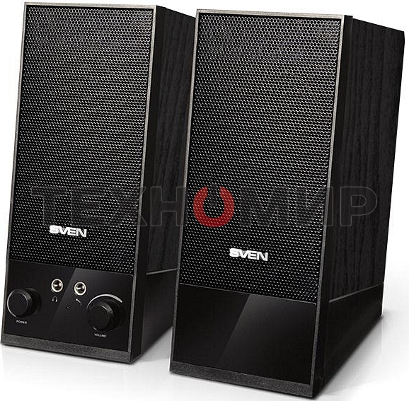 Акустическая система Sven SPS-604 2.0 черный 4Вт