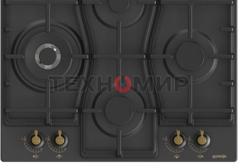 Газовая варочная панель Gorenje GW6D42CLB черный