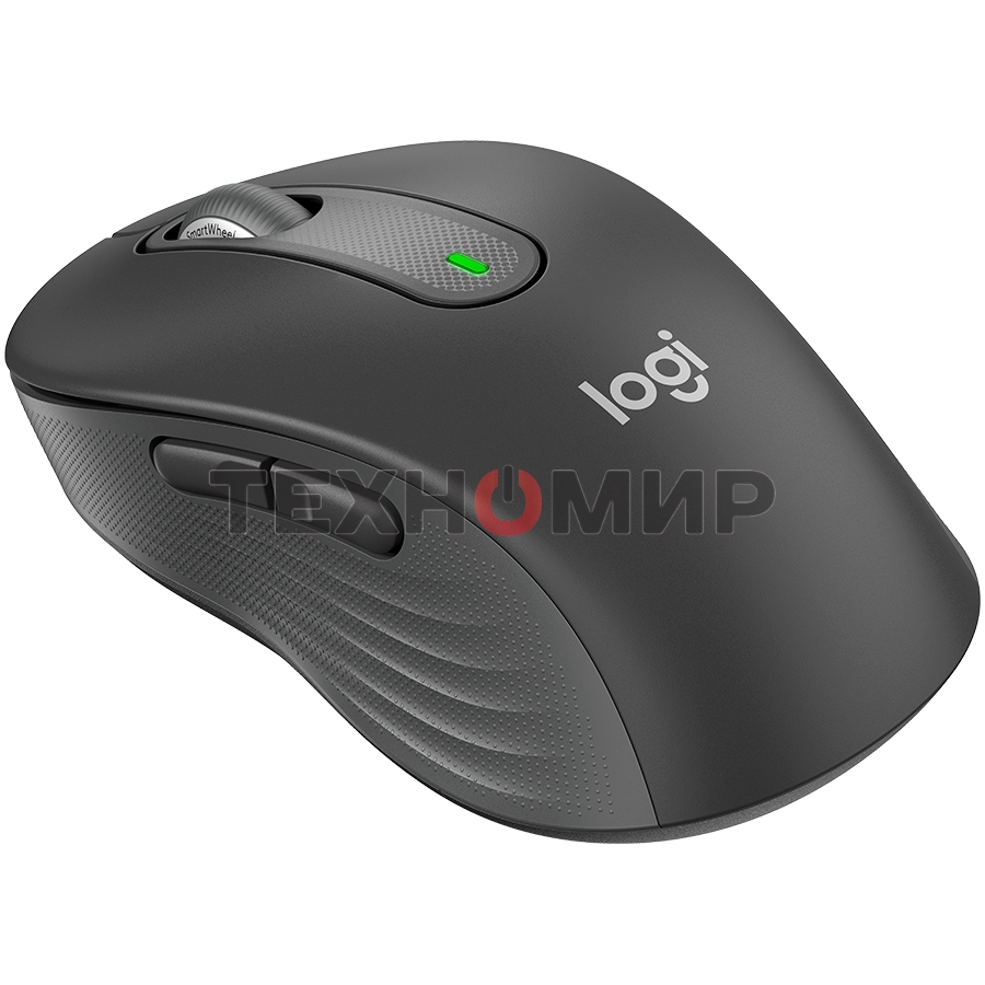 Мышь беспроводная Logitech Signature M650 графитовый, 4000 dpi, радиоканал, Bluetooth, USB, кнопки - 5