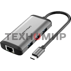 Мультифункциональный хаб Vention USB Type C 6 в 1 (CNCHB)