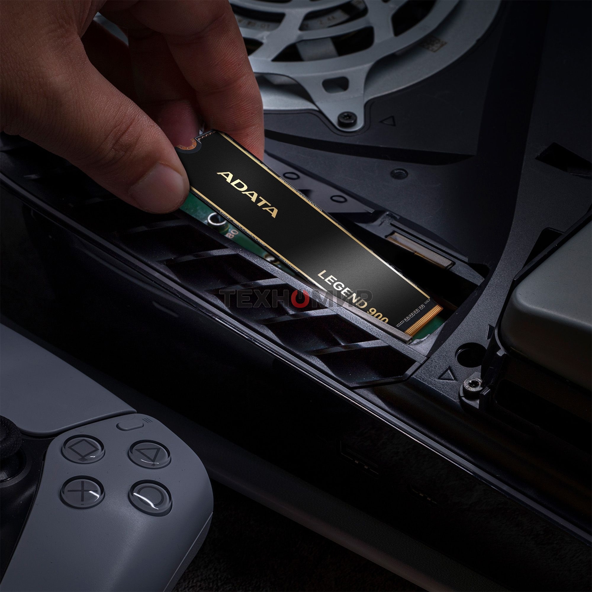 Накопитель SSD ADATA LEGEND 900, 512Gb, PCIe 4.0 x4, M.2 2280, NVMe, R/W 6200/2300, с радиатором