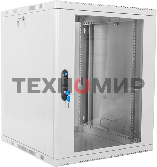 Шкаф ЦМО телекоммуникационный настенный сварной 12U (600 350) съемные стенки, дверь стекло