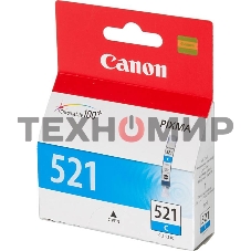 Картридж струйный CLI-521C (2934B004) голубой (535 стр.) для Canon Pixma iP3600, 4600, MP540,MP620, MP630, MP980