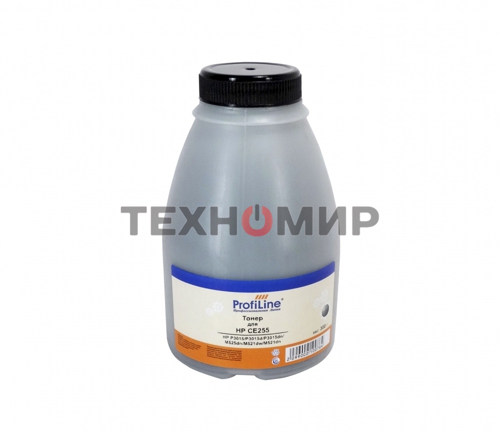 Тонер ProfiLine PL-CE255 для принтеров HP LJ P3015/P3015d/P3015dn/P3015x/Pro 400 500 MFP M525dn/M521dw/M521dn 300гр пр-во TTI Фасовка РФ
